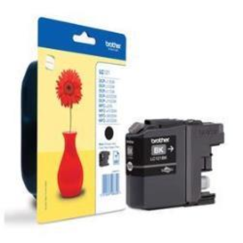 Brother LC121BK - Nero - originale - blister - cartuccia d'inchiostro - per Brother DCP-J100, J105, J132, J152, J552, J752, MFC-J245, J470, J650, J870